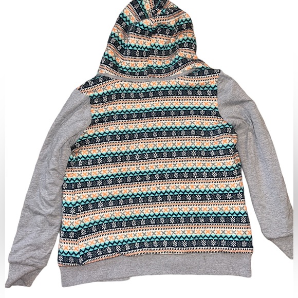 Vintage Oakley Hooded Full Zip Womens Size XL Reversible Jacket Coat Gray GUC - Picture 4 of 5